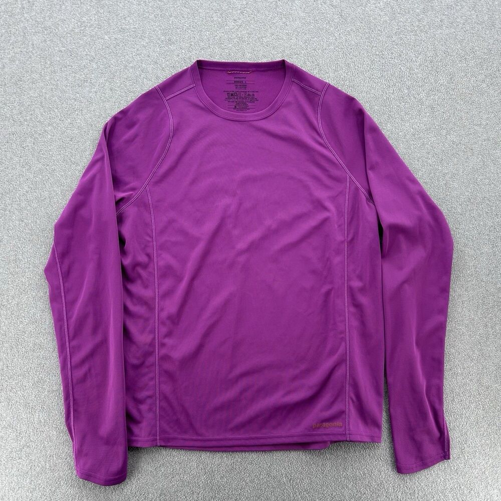 Patagonia Capilene Base Layer Polartec Midweight Long Sleeve Top Large Purple